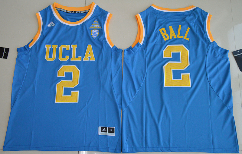 2017 NBA NCAA UCLA Bruins #2 Lonzo Ball Blue College Basketball Authentic Jersey